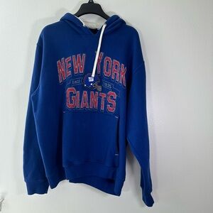 New York Giants NFL Hoodie Blue Pullover Sweatshirt Men XL Logo